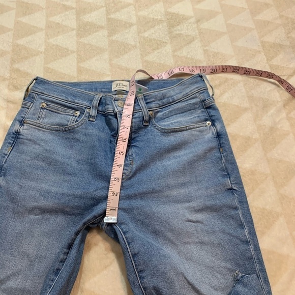 J crew 9” high rise toothpick jeans Hamden wash - Picture 4 of 8
